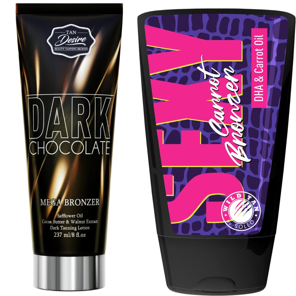 Tan Desire Dark Chocolate + Wild Tan Sexy Carrot Gratis
