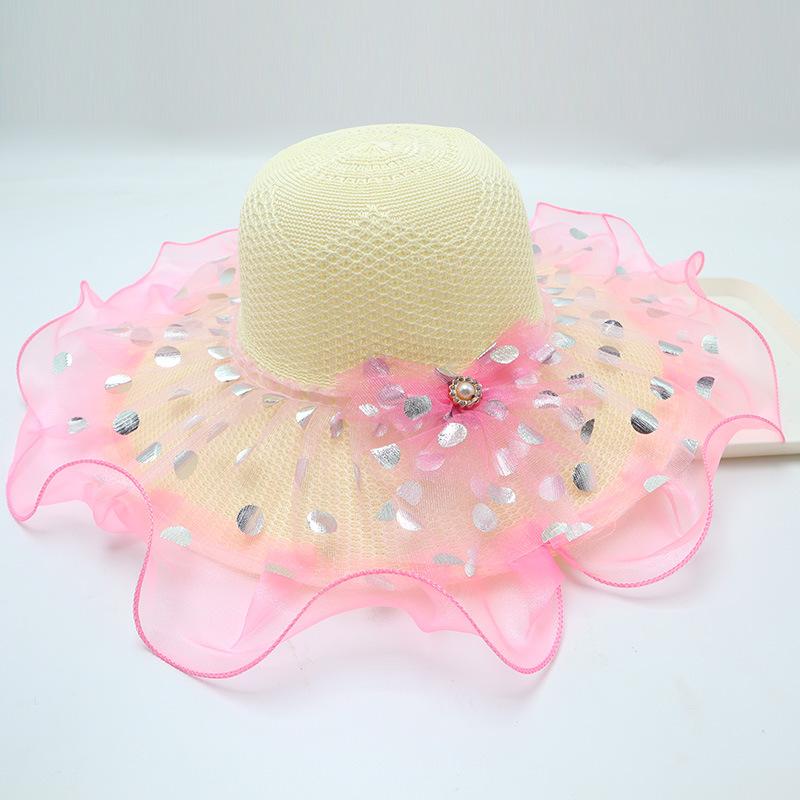 Women's Straw Hat with Large Brim, Summer Shading, Sweet and Versatile Cool Hat, Seaside Beach Hat, Sunscreen Hat, Women's Model