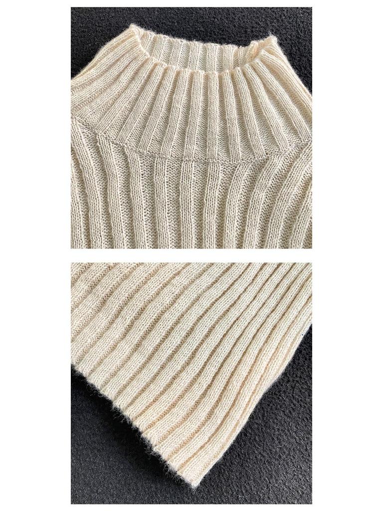 Unisex Hong Kong-Style High Collar Winter Sweater: All-Match Harajuku Inspired Pullover.
