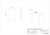 Glass for gas heater PATIO MINI - side