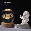 USB LED night light, Galaxy Crystal Ball lamp, 3D planet moon lamp, home decoration