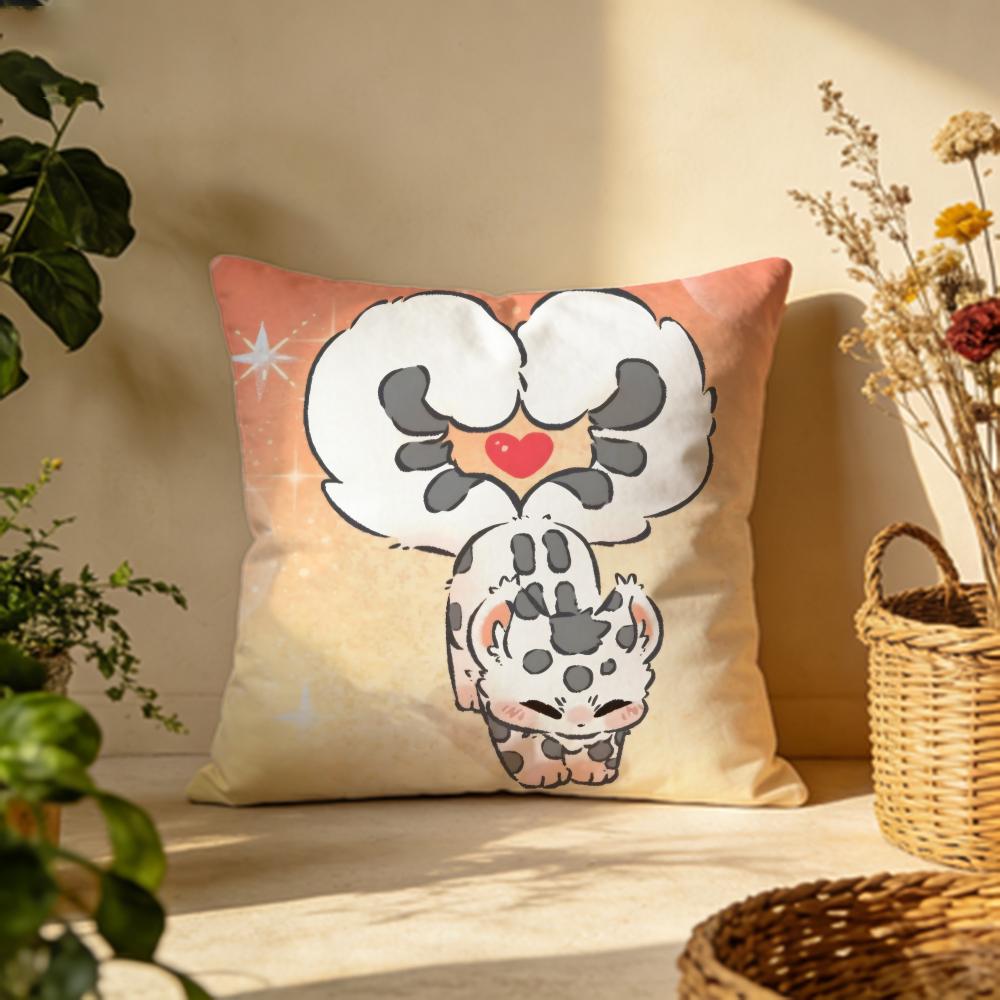 Popular Ffabulous Beastsing Cushion Cover Versatile DoubleSided Pillow Case Fit for Sofa Bed Car  Daily Decor