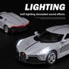 Car Bugatti Model 136 Alloy Toy Children Sound Light Playroom Gifts Collecting