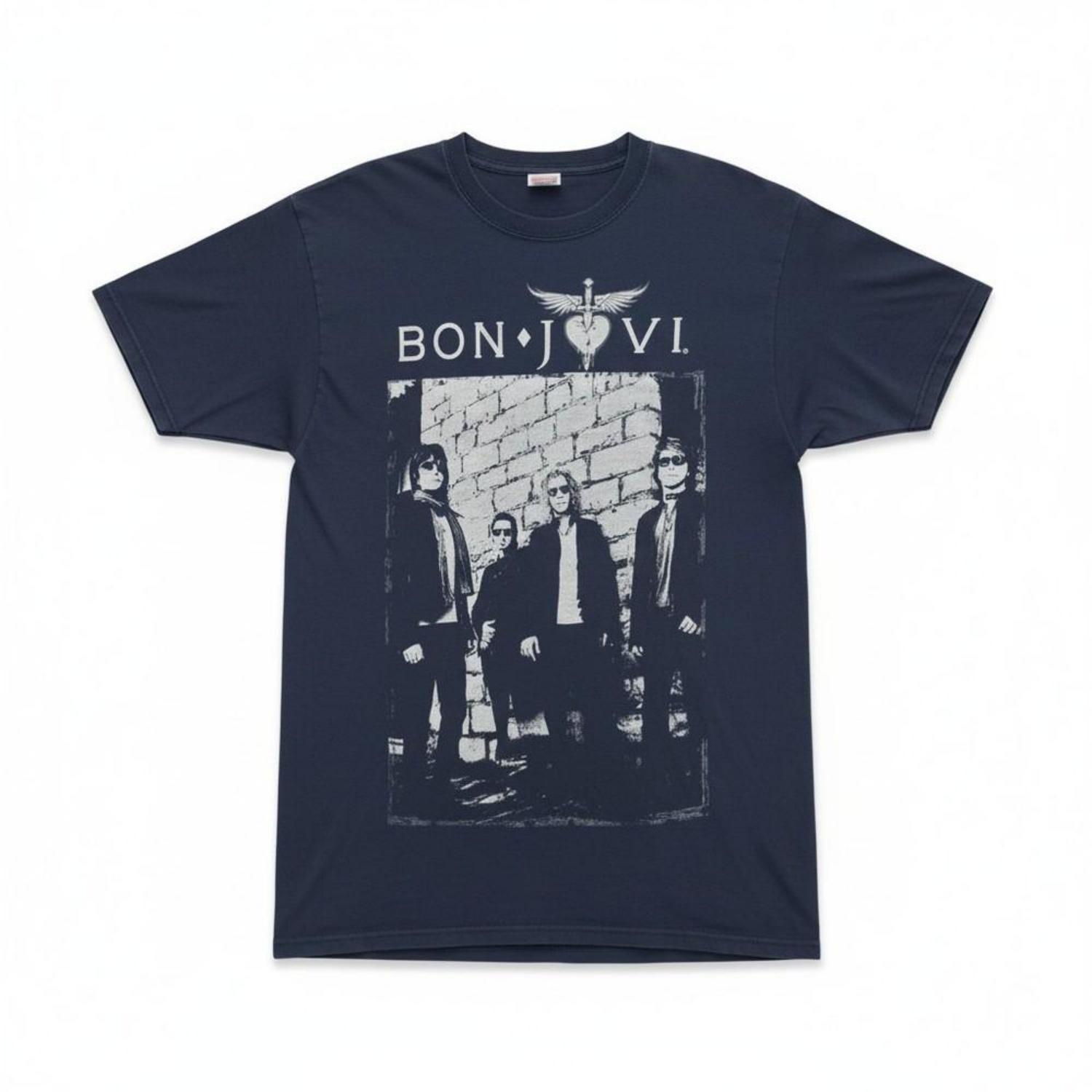 Bon Jovi Tour Tshirt Size L See Measurement Photos 1309 Unisex T-Shirt S чёрный