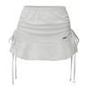 Kakipointeu Ribbon Shirring Skirt (Melange)