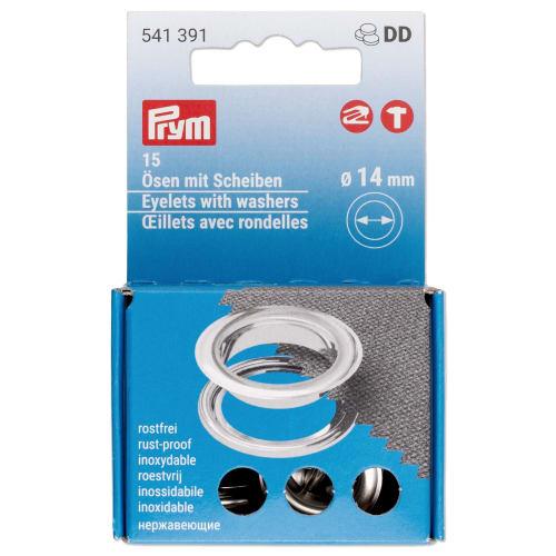 

Prym Eyelets, 14mm, 15 Pairs, 541391