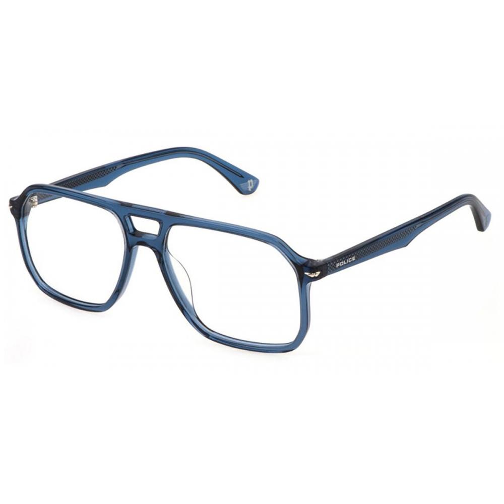 

Police Vpln21 Champ 8 0agq Men Eyeglasses Transparent Blue/56
