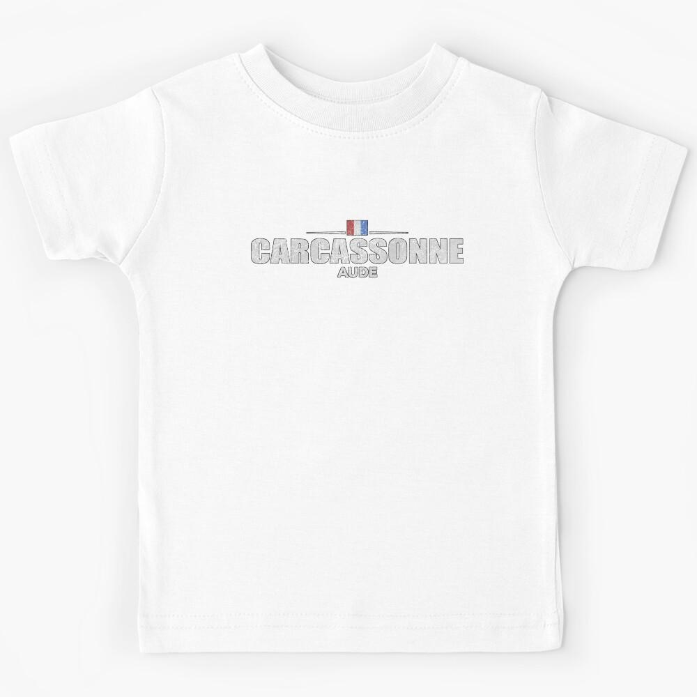 Carcassonne, Aube, France, Vintage Design Kids T-Shirt 150