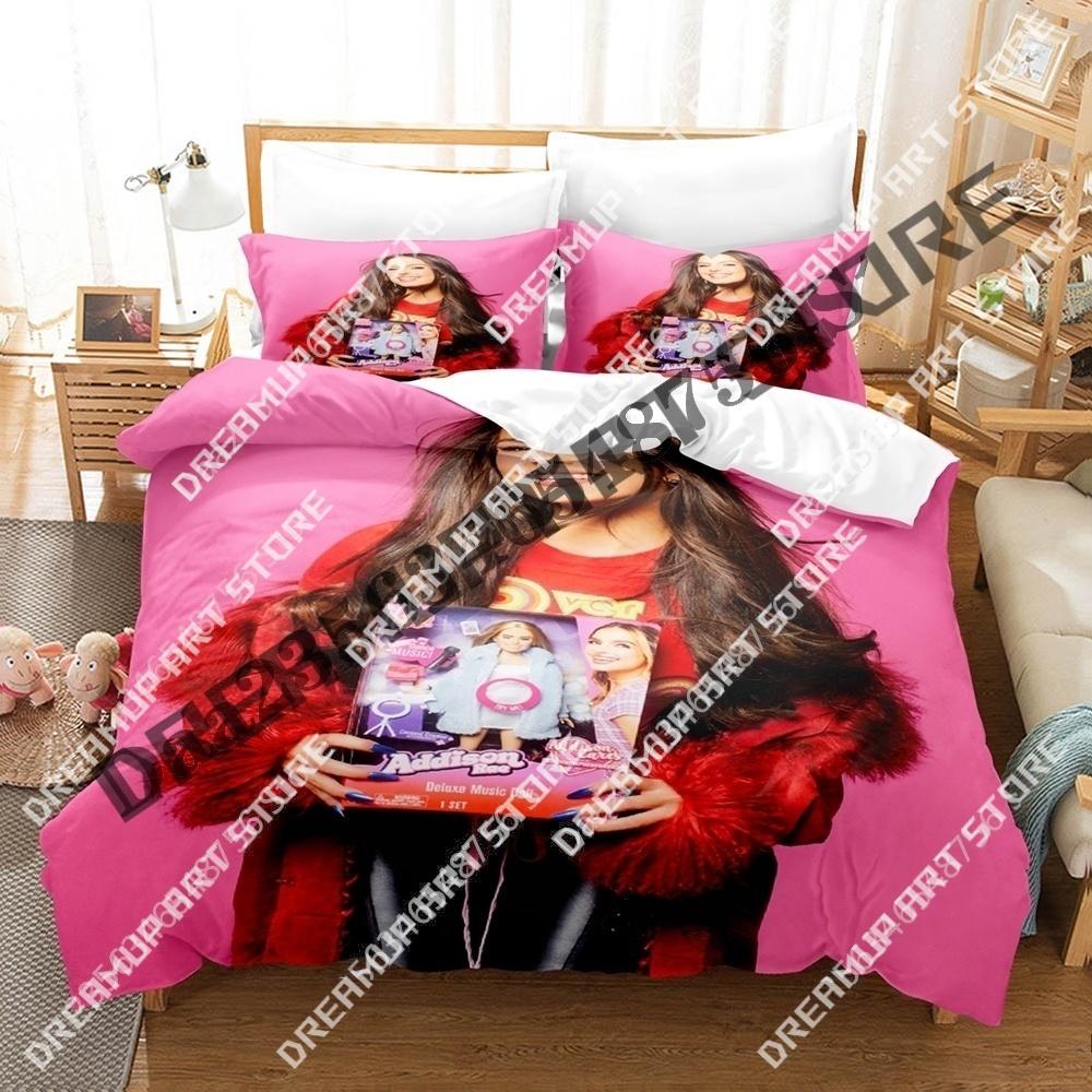 3D Print Addison Rae Singer Bedding Set Twin Queen King Full Size Duvet Cover Pillowcase Bed boys girls Adult Home Textiles