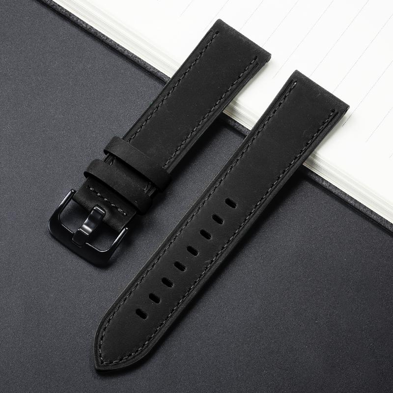 Vintage Retro Genuine Leather Watch Band 18mm 20mm 22mm 24mm Quick Release Soft Watch Bracelet Men Women Watch Strap Accessories