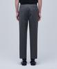 MUSINSA STANDARD Recycled One-Tuck Relaxed Tapered Hidden Banding Crop Slacks [Medium Grey]
