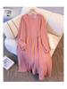 Plus Size Women's Corduroy Dress: Loose, French Style for Autumn/Winter