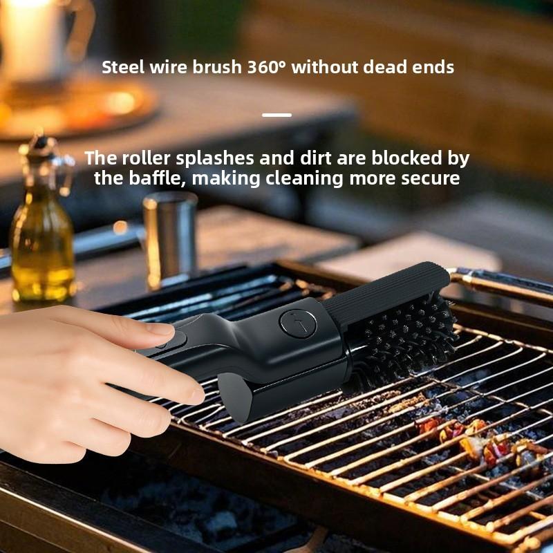 Electric BBQ Brush Cleaning BBQ Grill Heavy Oil Brush