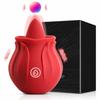 Rose Tongue Licking Vibrator Adult Supplies 10 Modes Vibrating Clitoris Nipple Stimulator Massage G Spot of Sex Toys for Women