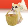 Cute Dog Ornament Entry Key Storage Basket Puppy Statue for Living Room Entrance   Decoration