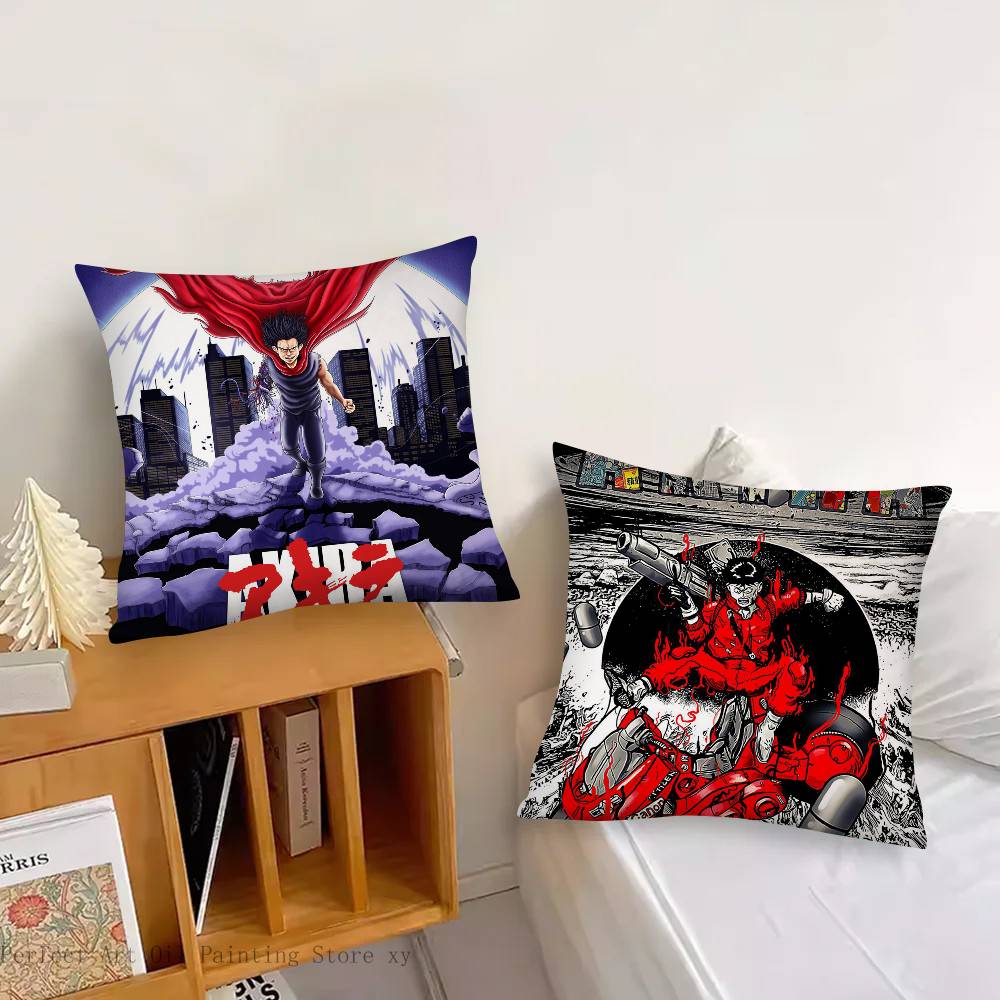 Akira Anime Pillow Case Square Pillow Bedroom Sofa Leisure Comfort Cushion Car Living Room Home Decoration