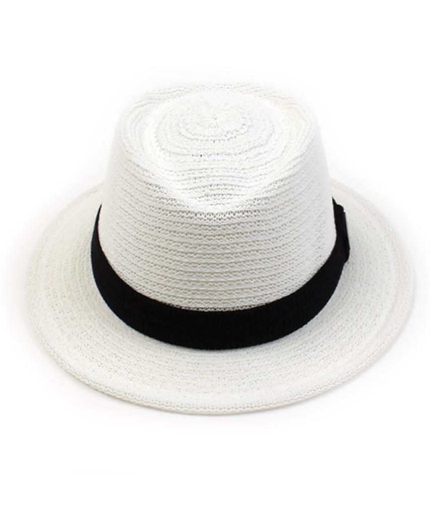 Yunibeosyeolkemiseuteuli White Long Knit Fedora Bk Summer Fedora