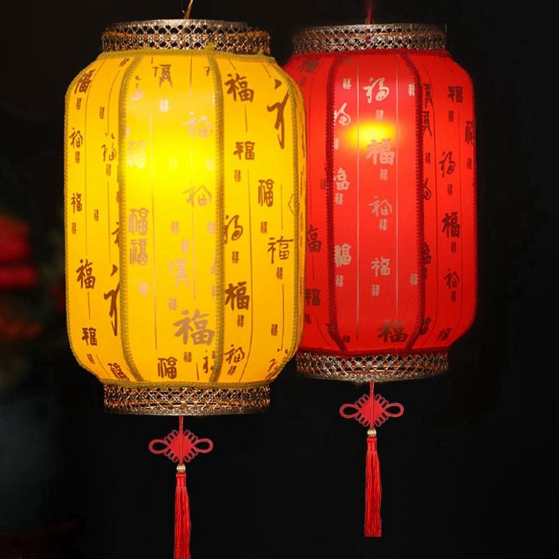 Traditional Red Lantern Chinese New Year Lanterns Spring Festival Decor 2025 Year of Snake Decor Fu Lantern Hanging Ornament
