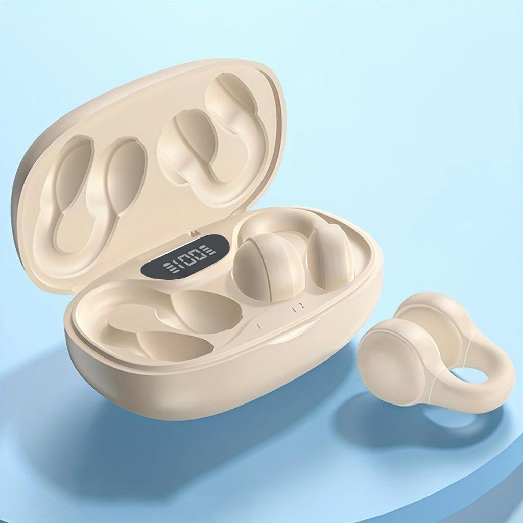 Új vezeték nélküli zenei fejhallgató, érintéses fejhallgató, fülcsíptetős sport fejhallgató, Xiaomi fejhallgatóhoz, iPhone okos fülhallgató