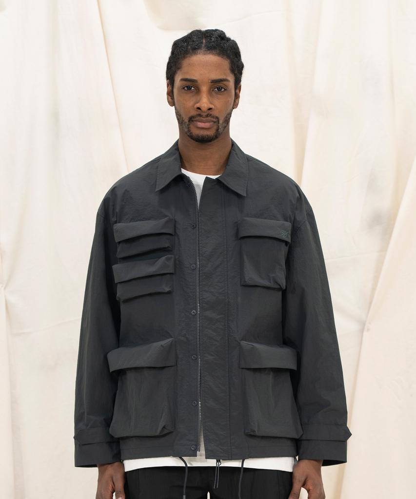 Kalapatthar Nylon Silky M-65 Field Jacket - Charcoal