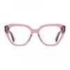 Moschino Eyeglasses Cat Eye Full Rim  Transparent Pink Frame And Clear Demo Lens Lens Mos6280mu100 Pink