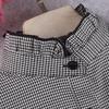 Women's Autumn/Winter Plaid Stand-Up False Collar for Shirts and Sweaters