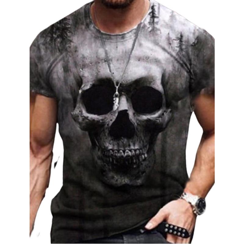 

Новая летняя мужская модная футболка, мужская футболка с принтом синих кристаллических линий, топ 7XL серый