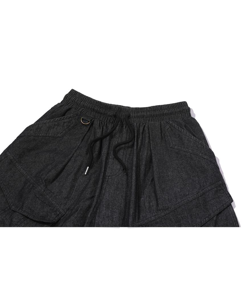 CPGN STUDIO Washed Balloon Cargo Denim Pants Black