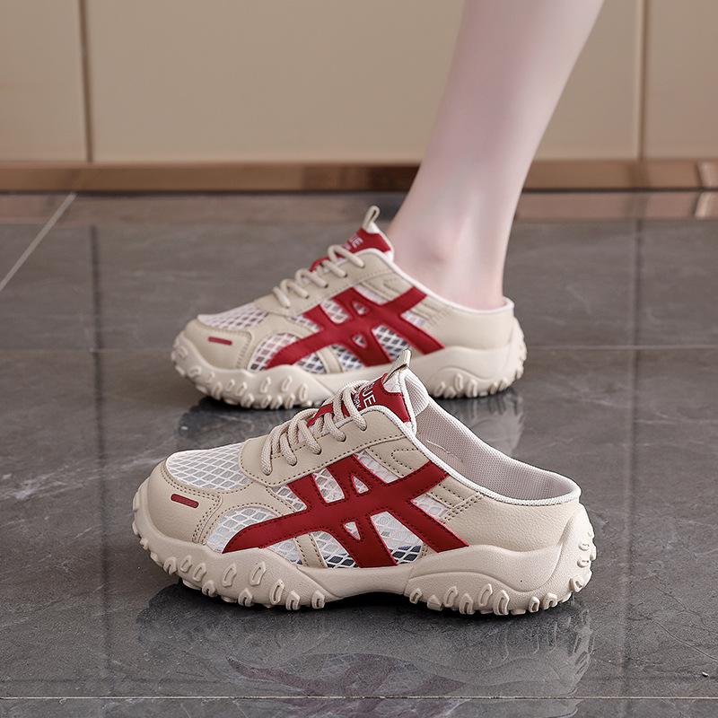 New breathable heightening lightweight not tired feet fitness arch support casual de training sneakers -Cushioning non-slip breathable mesh flat shoes