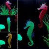 Морской конёк из светящегося силикона для декора аквариума
