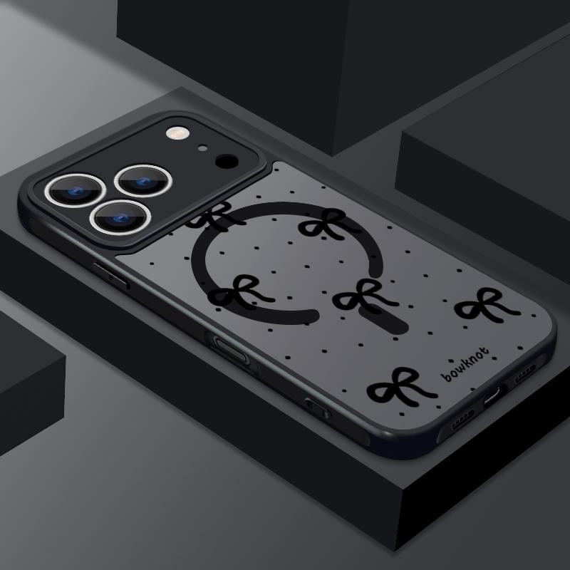 Colorful Bowknots Pattern Case For iPhone 17 Pro Max Funda iPhone 16 15 14 13 Pro Max Rugged Bumper Magnetic For Magsafe Shockproof Cover