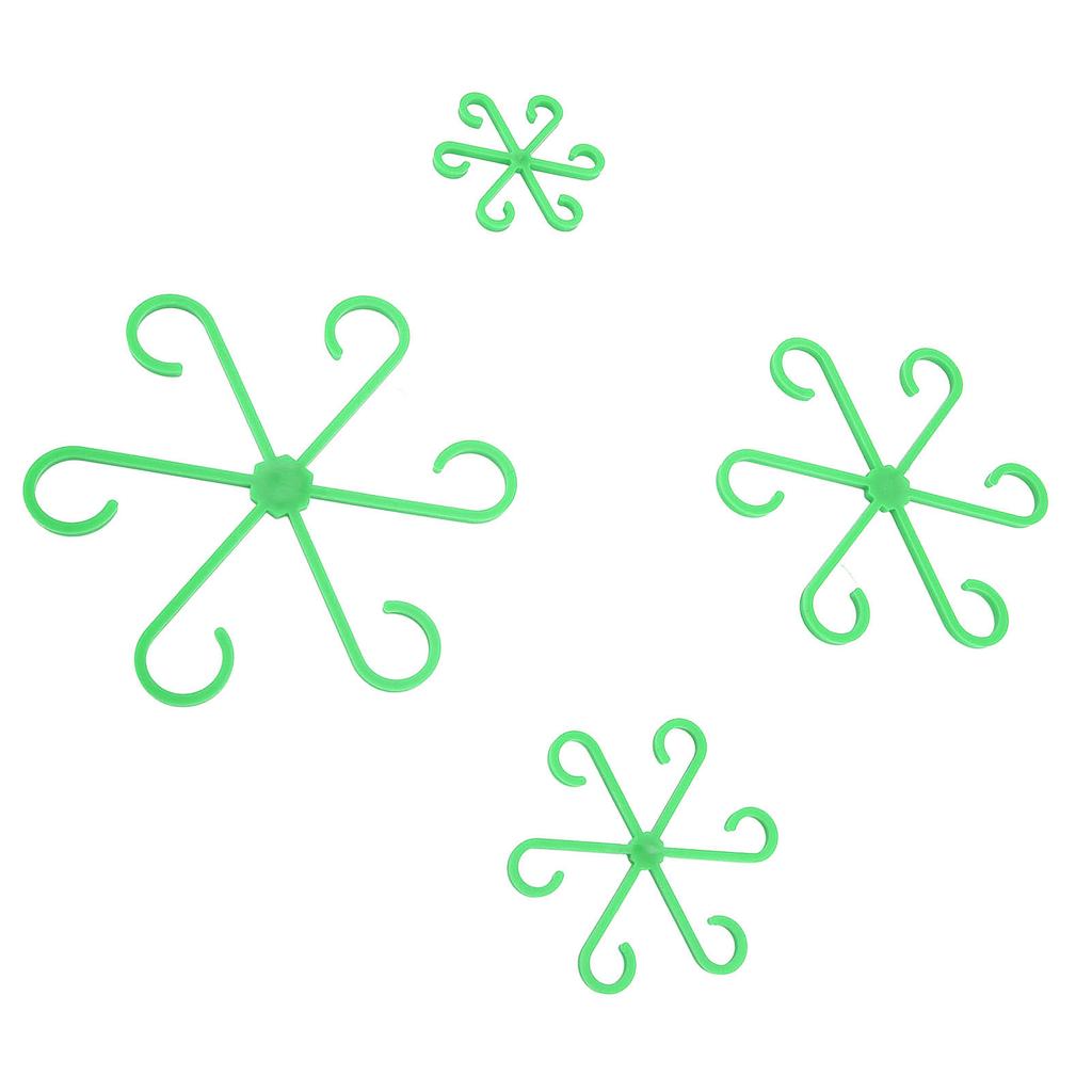 4Pcs Plants Stem Holders Set 4 Different Sizes Waterproof Reusable Portable Vine Support Clips for