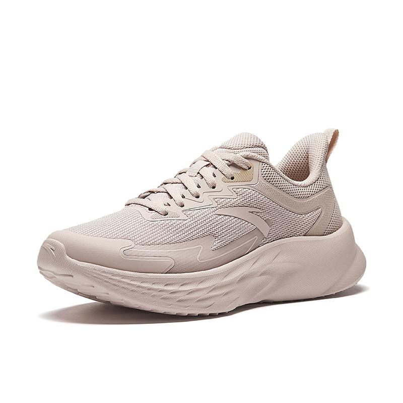 Anta Slip Resistant Breathable Abrasion Resistant Low top Casual Running Shoes Women's Gray Pink Sneakers 922525571-3