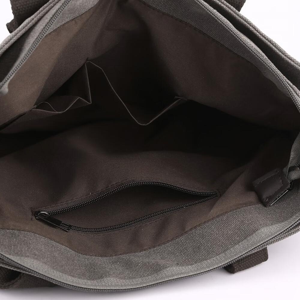 Women Carry Briefcase Professional Commute Simple Single Shoulder Large Canvas Bag Length 39cm Wide 11cm High 32cm