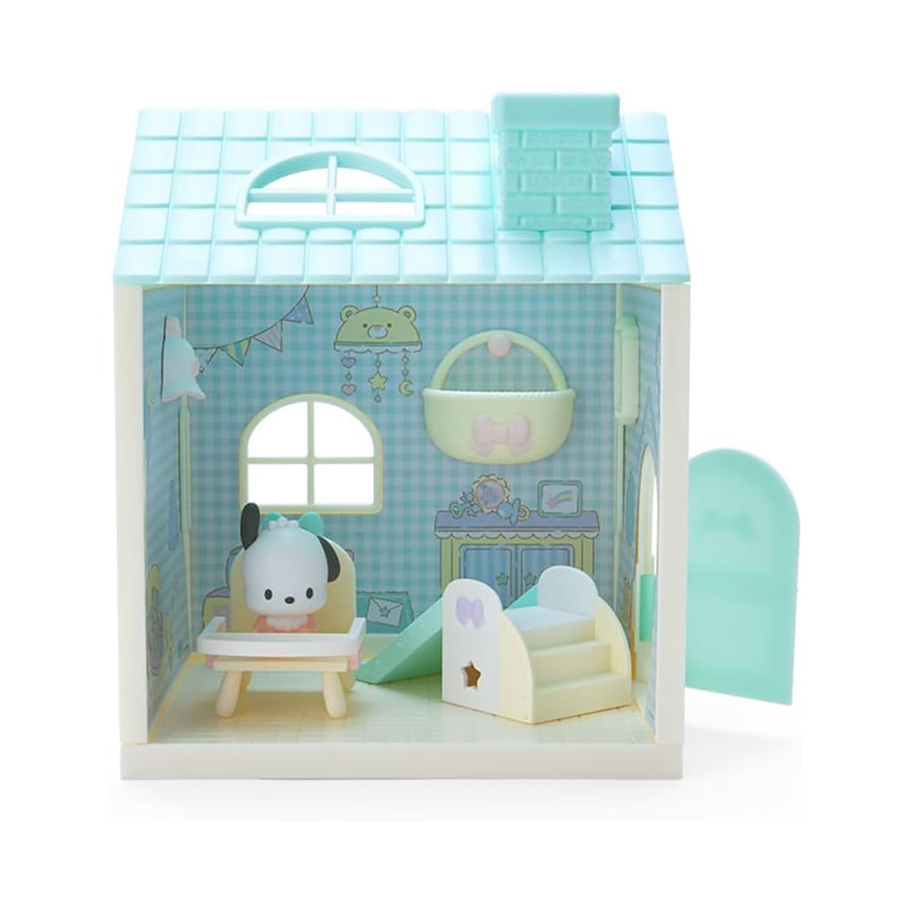 Sanrio Pochacco Dollhouse Playset with Furniture and Accessories for Kids