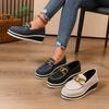 Plus Size Shoes for Women 36-43 Autumn Fashion Slip On Platform Wedges Comfortable Non-slip Flats Sneakers Women Footwear
