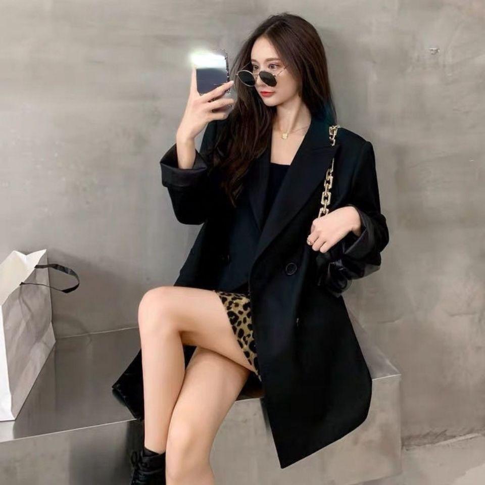 Nuovo cappotto coreano versatile alla moda per blazer doppiopetto da donna oversize