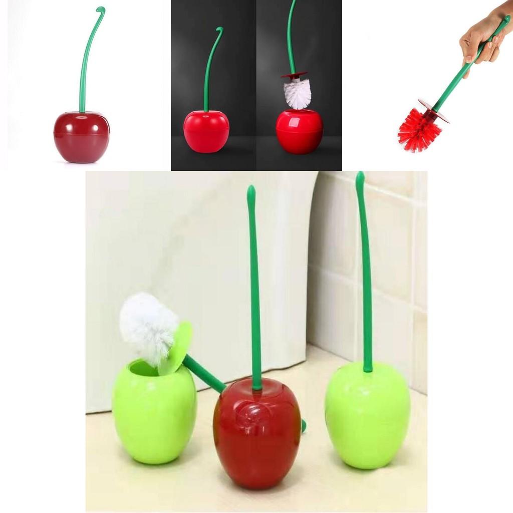 Innovative Long-handled Toilet Brush Set Soft Bristles For Effective Cleaning Versatile Cherry Toilet Brush For Household Use