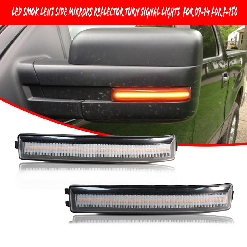 Details about Smoked Amber LED Light Side Mirror Reflector Lens Marker For 09-14 Ford F-150 Details about Smoked Amber LED Light Side Mirror Reflector Lens Marker For 09-14 Ford F-150