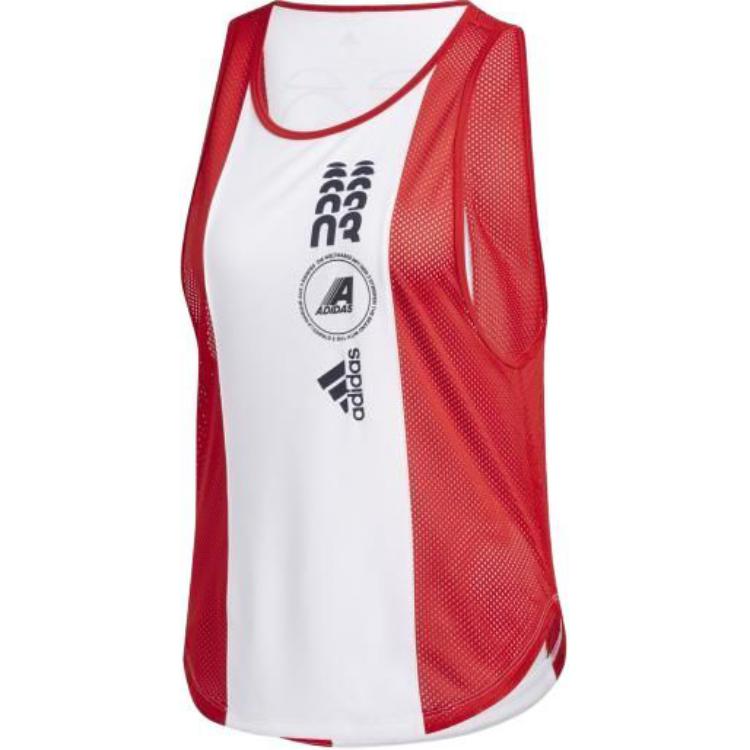 Adidas Moto Climacool Sport Vests Women s White/Scarlet DX7549 40-42