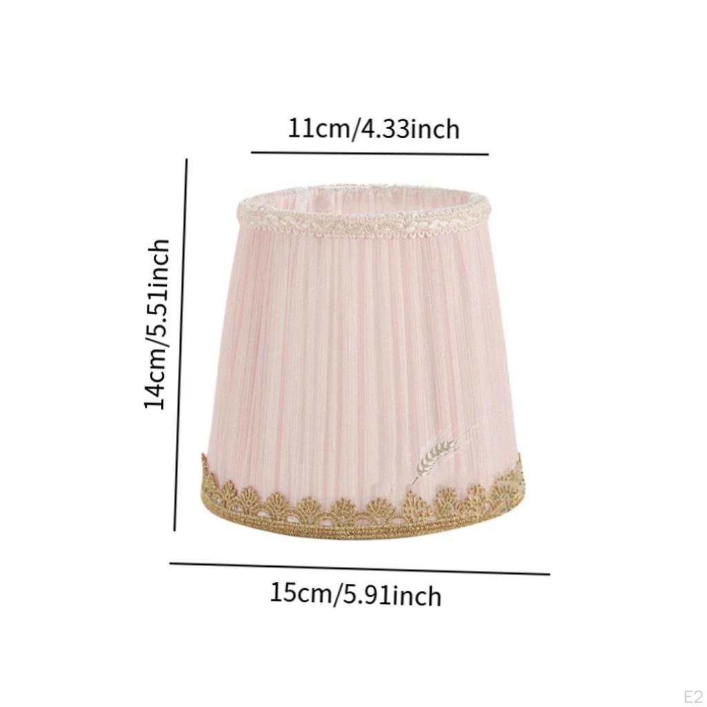Chandelier Fabric Lampshade Wall Lamp Cover E14 Easy Install Pendant Light for Home Bedroom Bar