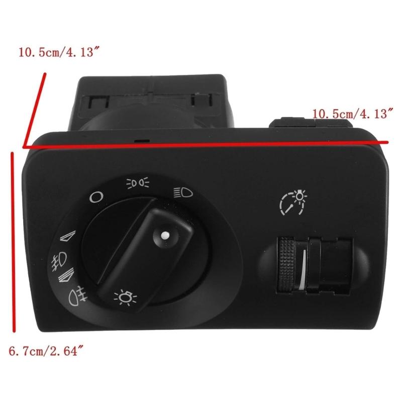 Fog Lamp Switch Headlight Control Switch Auto Accessory 4B1941531E 4B1941531 Replacement Part