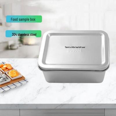 304 Stainless Steel Square Food Storage Container Set