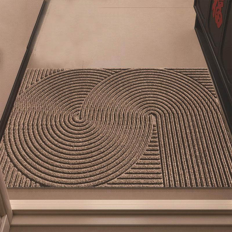 Waterproof Entrance Doormat Anti Slip Indoor Outdoor Carpet PVC Anti Slip Door Mat Durable Foot Rug Grey Black Can Be Cut