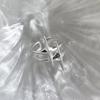 Women's Adjustable Cross Starburst Ring: Personalized, Fashionable, Versatile, Trendy Ins Style for Index Finger.
