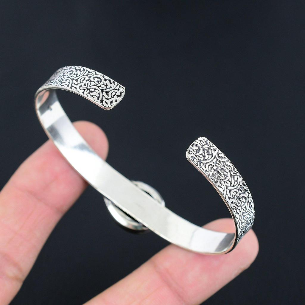 Womens Day Sale 925 Silver Labradorite Stone Sister Artisan New Bangle Bracelet