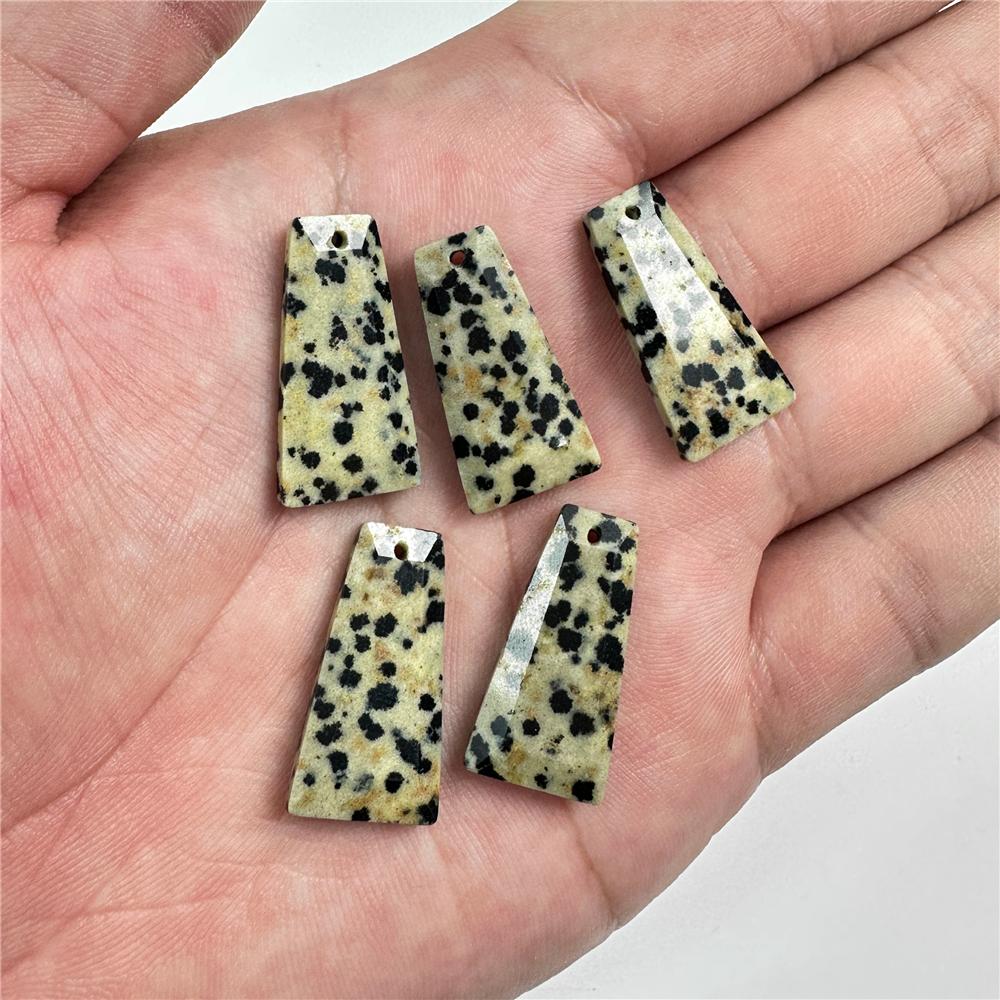 Trapezoid Natural Stone Pendants Labradorite Tiger Eye Amethysts Lapis Gems Beads Pendant For Finding Making Necklaces Earrings