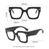 New Korean Oversized Computer Glasses Women Men Anti Blue Light Glasses Blackout Glasses Fashion Optical Glasses Lenses