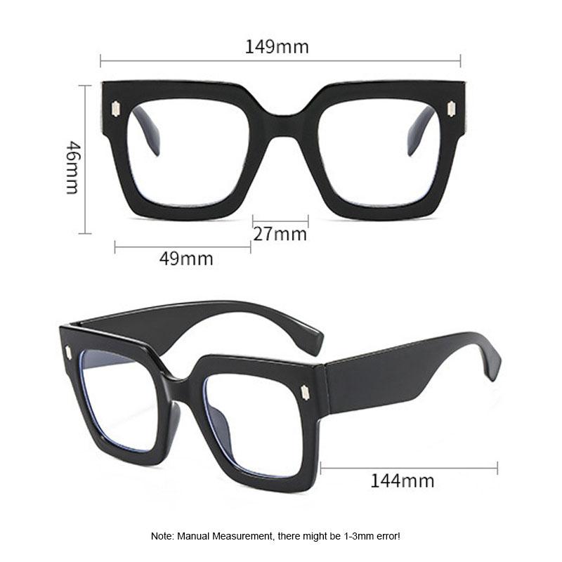 New Korean Oversized Computer Glasses Women Men Anti Blue Light Glasses Blackout Glasses Fashion Optical Glasses Lenses