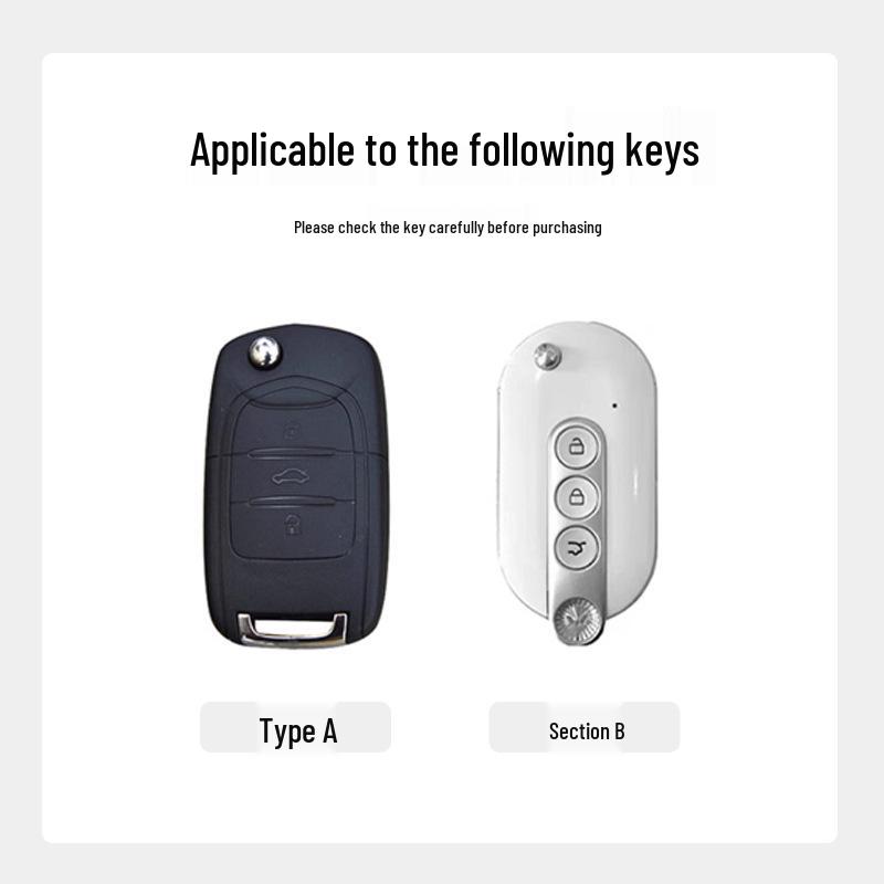 Wuling Hongguang Mini Key Cover - Compatible with 2022 Models, Gradient Alloy Shell, Unisex.